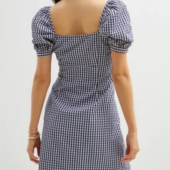 Anthropologie Forever That Girl Gathered Puff Sleeve Mini Dress - Picture 3 of 10